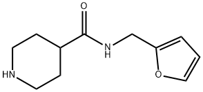 N-(呋喃-2-基甲基)哌啶-4-甲酰胺 结构式