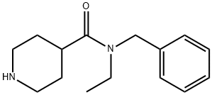 N-benzyl-N-ethylpiperidine-4-carboxamide 结构式