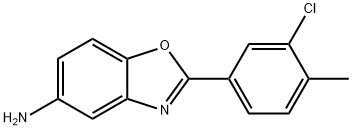 2-(3-CHLORO-4-METHYL-PHENYL)-BENZOOXAZOL-5-YLAMINE 结构式