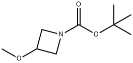 1-BOC-3-甲氧基基氮杂环丁烷 结构式
