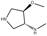 3-Pyrrolidinamine,4-methoxy-N-methyl-,(3R,4R)-(9CI) 结构式