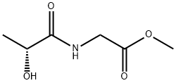 Glycine, N-[(2R)-2-hydroxy-1-oxopropyl]-, methyl ester (9CI) 结构式