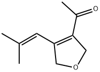 Ethanone, 1-[2,5-dihydro-4-(2-methyl-1-propenyl)-3-furanyl]- (9CI) 结构式