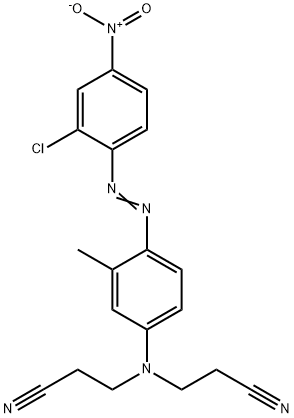 3,3'-[[4-[(2-chloro-4-nitrophenyl)azo]-3-methylphenyl]imino]bispropiononitrile 结构式