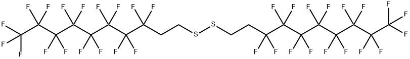 双(1H,1H,2H,2H-全氟癸基)二硫化物 结构式