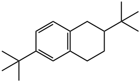 2,6-Bis(1,1-dimethylethyl)-1,2,3,4-tetrahydronaphthalene 结构式