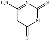 2-巯基-4-羟基-6-氨基嘧啶 结构式