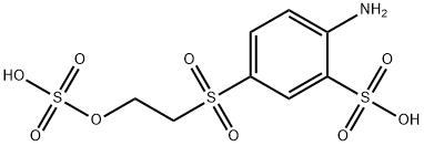 4-beta-羟乙砜硫酸酯苯胺-2-磺酸 结构式