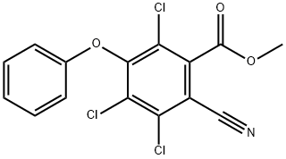 methyl 2,4,5-trichloro-6-cyano-3-phenoxybenzoate 结构式
