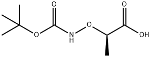 Propanoic acid, 2-[[[(1,1-dimethylethoxy)carbonyl]amino]oxy]-, (R)- (9CI) 结构式