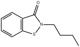 2-丁基-1,2-苯并异噻唑啉-3-酮 结构式