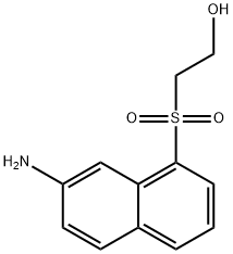 2-[(7-amino-1-naphthyl)sulphonyl]ethanol  结构式