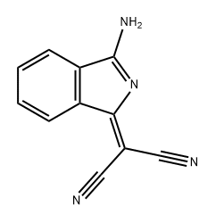 1-(二氰亚甲基)-3-亚氨基异吲哚啉 结构式