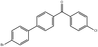 4-(p-bromophenyl)-4'-chlorobenzophenone  结构式