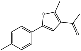 Ethanone, 1-[2-Methyl-5-(4-Methylphenyl)-3-furanyl]- 结构式