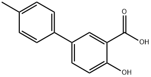 4-HYDROXY-4'-METHYL-BIPHENYL-3-CARBOXYLIC ACID 结构式