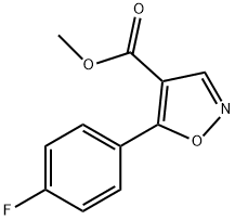 4-Isoxazolecarboxylicacid,5-(4-fluorophenyl)-,methylester(9CI) 结构式