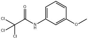 2,2,2-Trichloro-N-(3-methoxyphenyl)acetamide 结构式