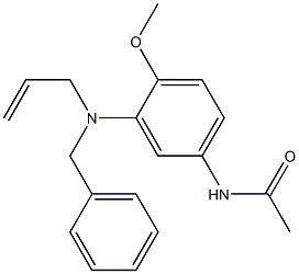 N-(3-(ally(benzyl)amino)-4-methoxyphenyl)acetamide 结构式