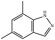 1氢-吲唑,5,7-二甲基- 结构式