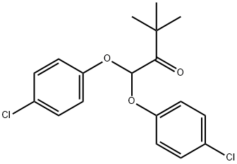 1,1-Di(4-chlorophenoxy)-3,3-dimethylbutan-2-one 结构式