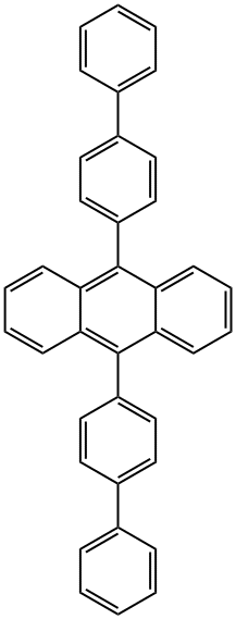 9,10-BIS[(1,1'-BIPHENYL)-4-YL]ANTHRACENE 结构式