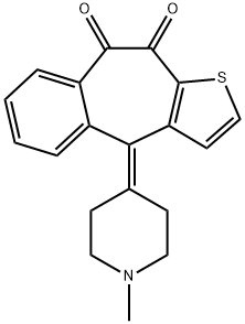 酮替芬EP杂质G 结构式