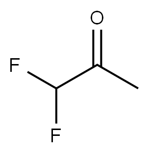 1,1-二氟丙酮 结构式