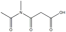 Propanoic acid, 3-(acetylmethylamino)-3-oxo- (9CI) 结构式