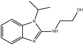 2-((1-异丙基-1H-苯并[D]咪唑-2-基)氨基)乙-1-醇 结构式