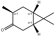 (1alpha,4alpha,6alpha)-4,7,7-trimethylbicyclo[4.1.0]heptan-3-one 结构式