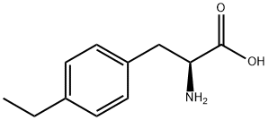 (S)-2-氨基-3-(4-乙基苯基)丙酸 结构式