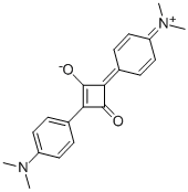 二氢氧化1,3-二[4-(二甲氨基)苯基]-2,4-二羟基环丁烯二鎓二(内盐) 结构式