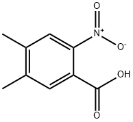 2-硝基-4,5-二甲基苯甲酸 结构式