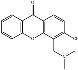 3-Chloro-4-[(dimethylamino)methyl]-9H-xanthen-9-one 结构式