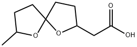 7-Methyl-1,6-dioxaspiro[4.4]nonane-2-acetic acid 结构式