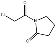 1-(2-氯乙酰基)吡咯烷-2-酮 结构式