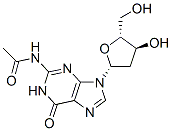 N2-acetyl-2'-deoxyguanosine 结构式