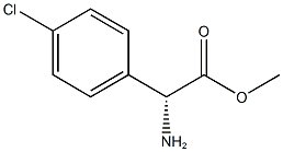 (R)-2-氨基-2-(4-氯苯基)乙酸甲酯 结构式