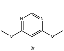 5-溴-4,6-二甲氧基-2-甲基嘧啶 结构式