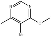 4-甲氧基-5-溴-6-甲基嘧啶 结构式