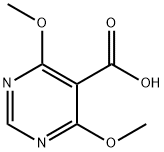 4,6-二甲氧基嘧啶-5-甲酸 结构式