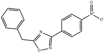 5-BENZYL-3-(4-NITROPHENYL)-1,2,4-OXADIAZOLE 结构式