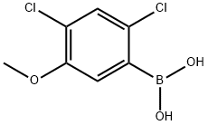 2,4-DICHLORO-5-METHOXYPHENYLBORONIC ACID 结构式