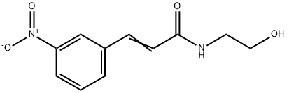 N-(2-Hydroxyethyl)-3-(3-nitrophenyl)-2-propenamide 结构式