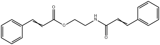3-Phenylpropenoic acid 2-(3-phenylpropenoylamino)ethyl ester 结构式