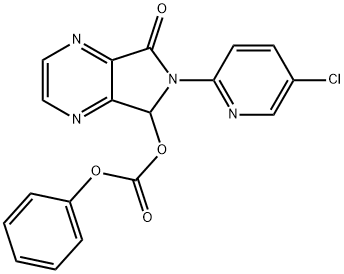 6-(5-CHLORO-PYRIDIN-2-YL)-7-PHENOXYCARBONYLOXY-6,7-DIHYDRO-PYRROLO3,4-BPYRAZIN-5-ONE 结构式