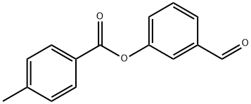 (3-甲烷酰苯基)4-甲基苯甲酸酯 结构式