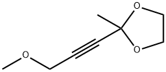 1,3-Dioxolane,  2-(3-methoxy-1-propynyl)-2-methyl-  (9CI) 结构式