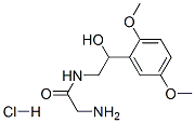 2-氨基-N-[2-(2,5-二甲氧基苯基)-2-羟基乙基]乙酰胺盐酸盐 结构式